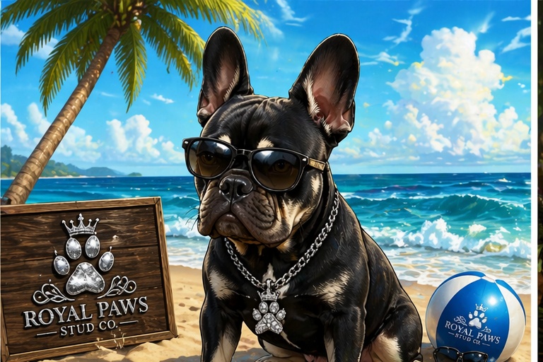 Cartoon Kodak on the beach